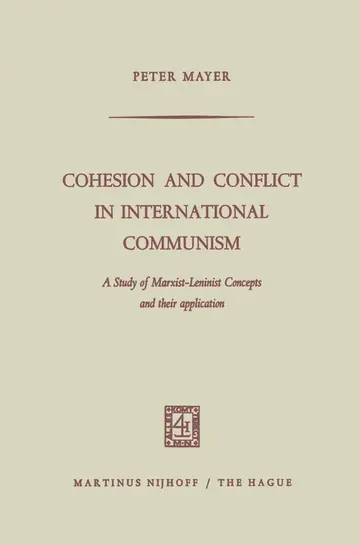 Cover of Cohesion and Conflict in International Communism