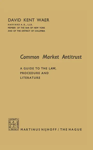 Cover of Common Market Antitrust