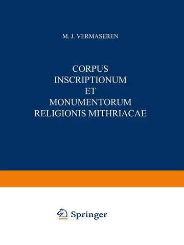 Cover of Corpus Inscriptionum et Monumentorum Religionis Mithriacae