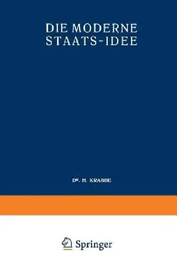 Cover of Die Moderne Staats-Idee