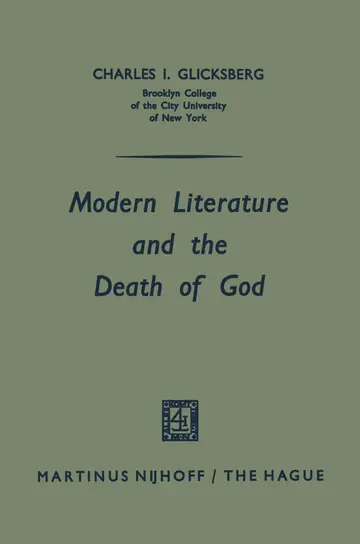 Cover of Modern Literature and the Death of God