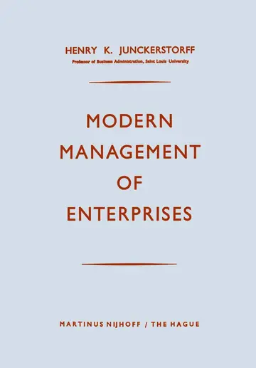 Cover of Modern Management of Enterprises