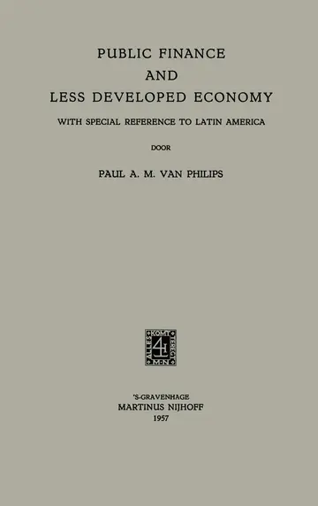 Cover of Public Finance and Less Developed Economy