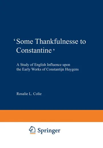 Cover of Some Thankfulnesse to Constantine