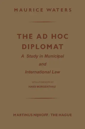Cover of The Ad Hoc Diplomat