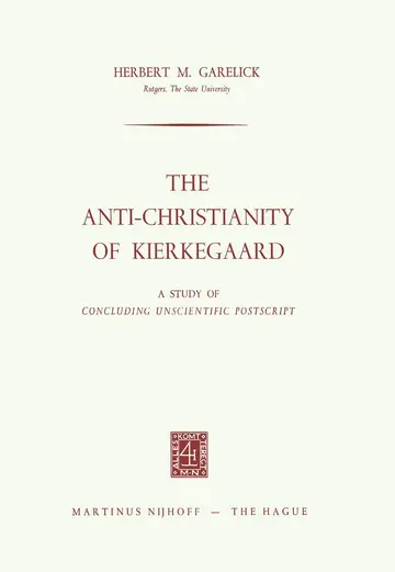 Cover of The Anti-Christianity of Kierkegaard