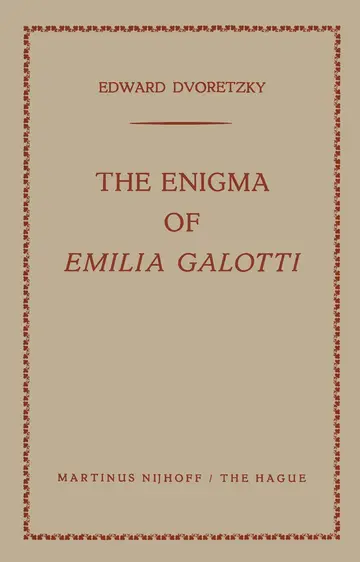 Cover of The Enigma of Emilia Galotti