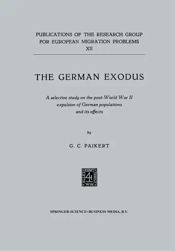 Cover of The German exodus