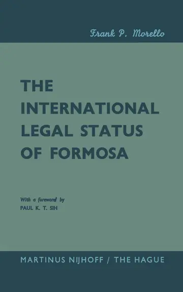 Cover of The International Legal Status of Formosa