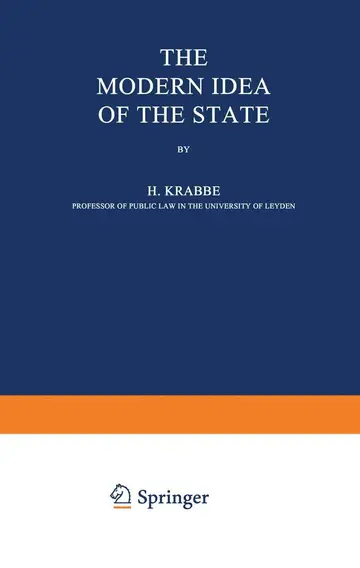 Cover of The Modern Idea of the State