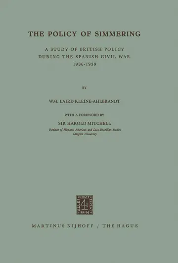 Cover of The Policy of Simmering