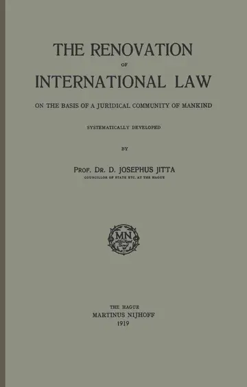 Cover of The Renovation of International Law