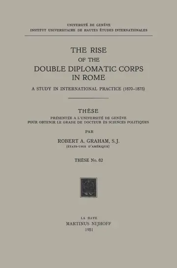 Cover of The Rise of the Double Diplomatic Corps in Rome