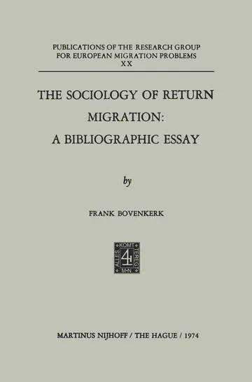 Cover of The Sociology of Return Migration