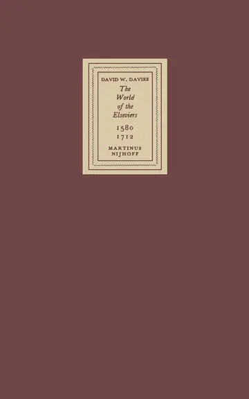 Cover of The World of the Elseviers, 1580–1712