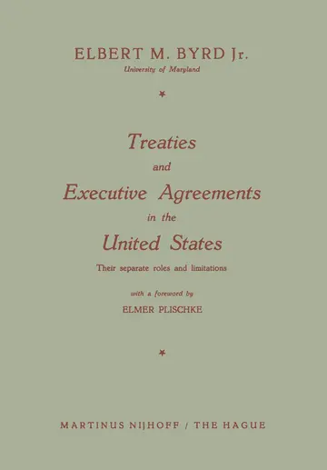 Cover of Treaties and Executive Agreements in the United States