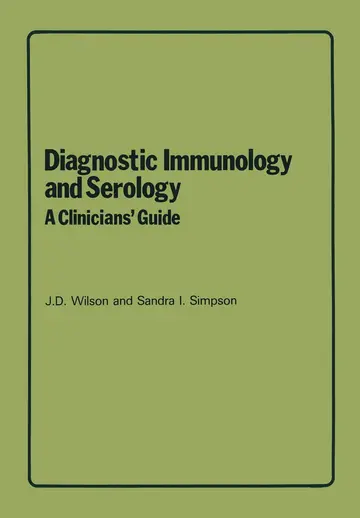 Cover of Diagnostic Immunology and Serology
