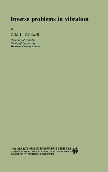 Cover of Inverse problems in vibration