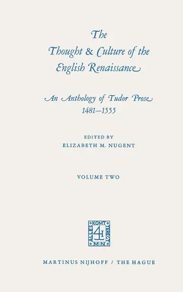 Cover of The Thought & Culture of the English Renaissance