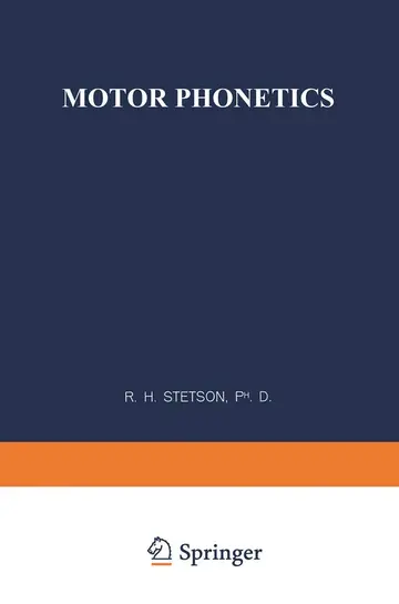 Cover of Motor Phonetics