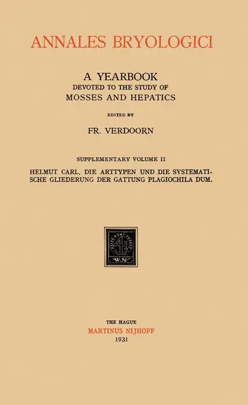 Cover of Annales Bryologici