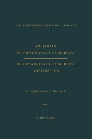 Cover of Arbitrage International Commercial / International Commercial Arbitration
