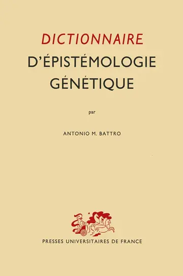 Cover of Dictionnaire D’épistémologie Génétique