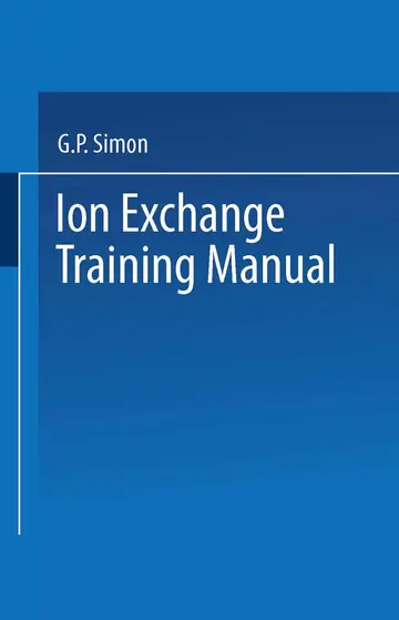 Cover of Ion Exchange Training Manual