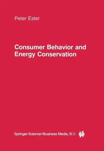 Cover of Consumer Behavior and Energy Conservation