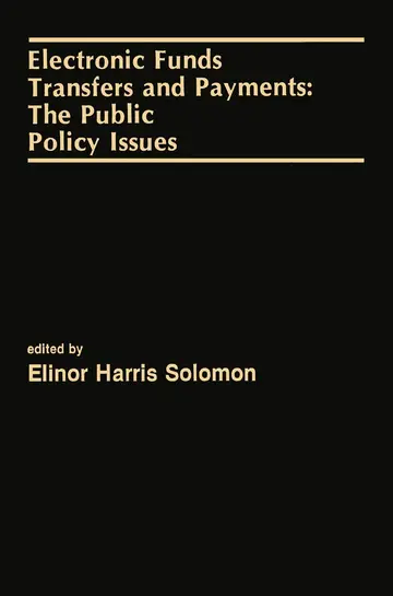 Cover of Electronic Funds Transfers and Payments