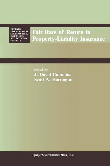 Cover of Fair Rate of Return in Property-Liability Insurance