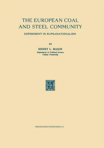 Cover of The European Coal and Steel Community
