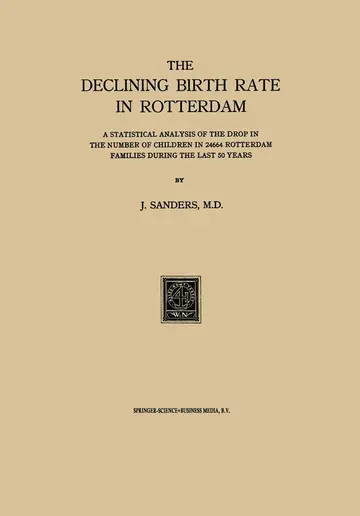 Cover of The Declining Birth Rate in Rotterdam