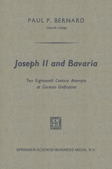 Cover of Joseph II and Bavaria
