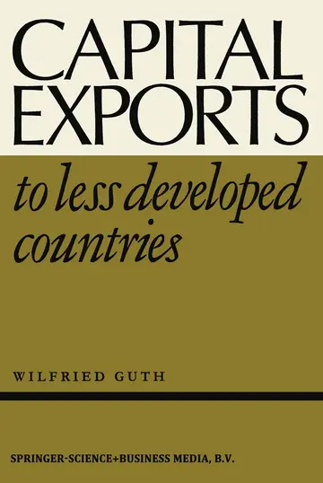 Cover of Capital Exports to Less Developed Countries