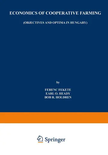 Cover of Economics of Cooperative Farming