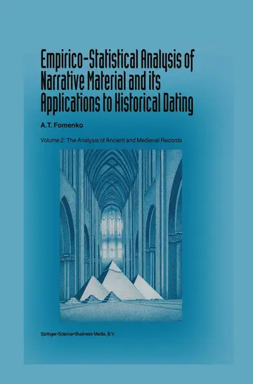 Cover of Empirico-Statistical Analysis of Narrative Material and its Applications to Historical Dating