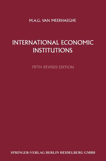 Cover of International Economic Institutions