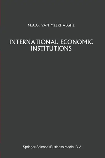 Cover of International Economic Institutions