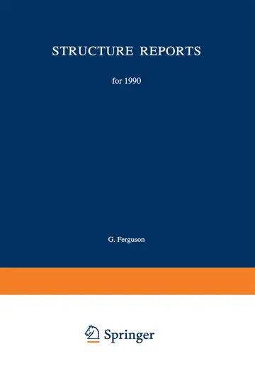 Cover of Structure Reports for 1990