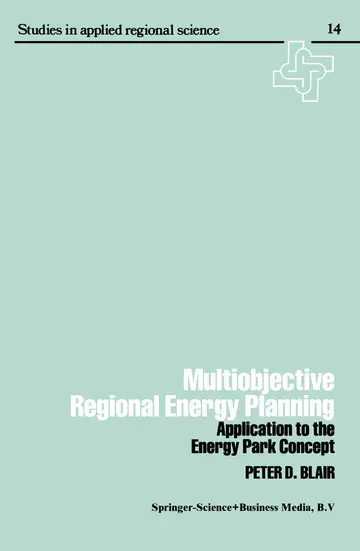 Cover of Multiobjective regional energy planning