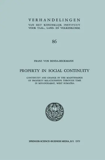 Cover of Property in Social Continuity