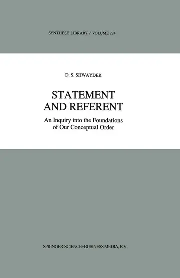 Cover of Statement and Referent