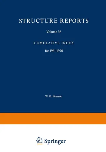 Cover of Structure Reports