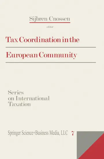 Cover of Tax Coordination in the European Community