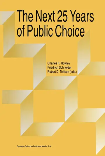 Cover of The Next Twenty-five Years of Public Choice