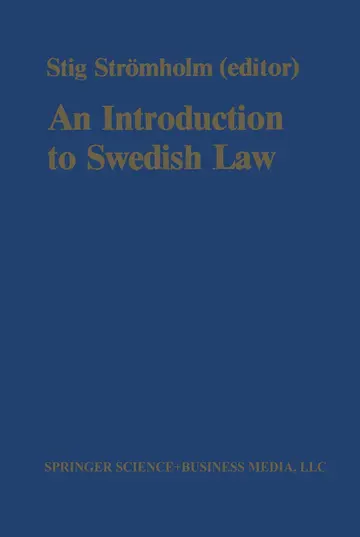 Cover of An Introduction to Swedish Law