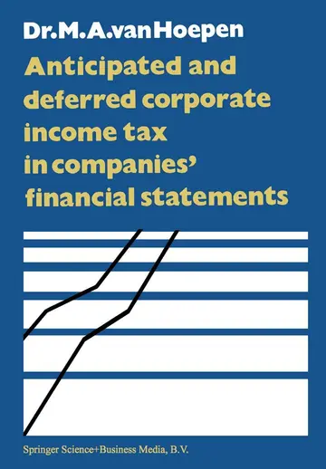 Cover of Anticipated and Deferred Corporate Income Tax in Companies’ Financial Statements