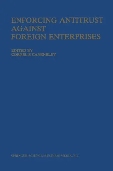 Cover of Enforcing Antitrust Against Foreign Enterprises