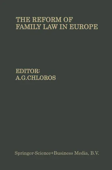 Cover of The Reform of Family Law in Europe